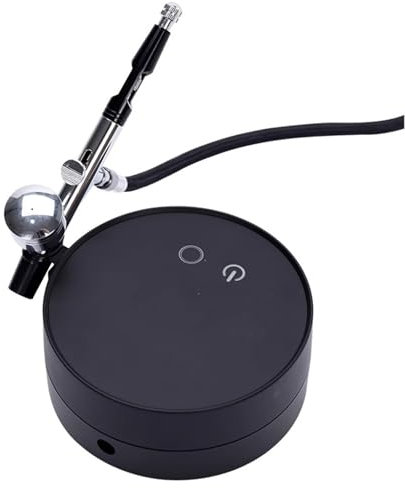 Vituord Kit De Compresor De Aerógrafo, Mini Juego De Aerógrafo para Pintar, Aerógrafo De Doble Acción, Boquilla De 0,5 Mm Y Taza De 7 Ml, Presión De Aire Ajustable, para Modelos, Tatuajes