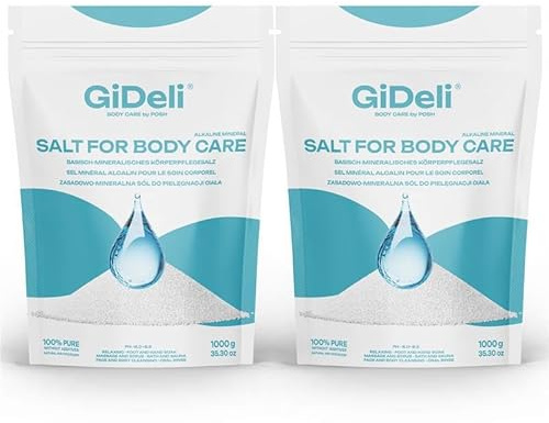 Basisches Badesalz 2kg Für Entgiftung, Entsäuerung & Hautpflege Basisches Mineralisches Körperpflegesalz Regeneration Nach Dem Training (2x 1kg)