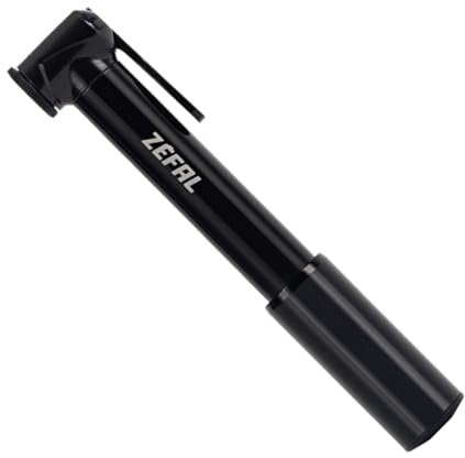 ZEFAL Road Micro - Mini Pompa Bici da Strada - Pompetta Bici Compatta e Leggera in Alluminio - Adatta per Presta e Schrader - Presione 7 bar - Nero, 95g