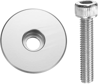 QUARKZMAN Fahrrad Headset Top Cap .mm Fahrrad Lenker Vorbau Deckel -/ Aluminiumlegierung Fahrrad Lenker Vorbau Abdeckung mit M Schraube Für Mountainbikes Rennräder MTB Lila
