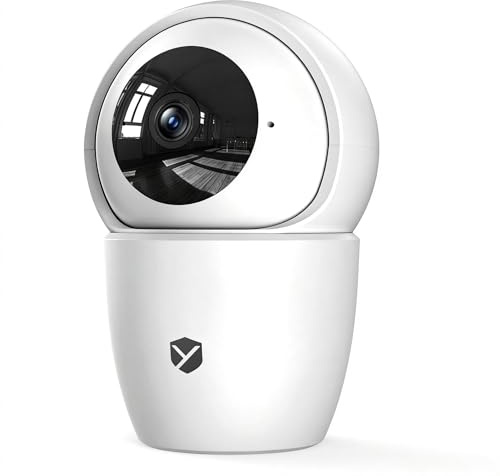 YESKANO 2K Telecamera Wifi Esterna Senza Fili + 5MP Telecamera WiFi Interno Supporto 2,4/5GHz, 360°PTZ Videocamera Sorveglianza, Rilevamento Smart PIR, Visione Notte Colori, Compatibilità Alexa