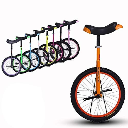 HWF Einrad Kinder 24 Zoll Einräder für Erwachsene/Big Kids - Uni Cycle, Einrad für Kinder Männer Frau Teenager Jungen Reiter, Bestes Geburtstagsgeschenk (Color : Orange, Size : 24 Inch Wheel)