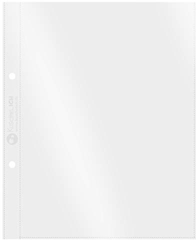 KuschelICH Sammelhüllen für DIN A5 Ordner - 2 Fächer 14,8 x 21 cm - transparent, dokumentenecht, PP, 10 Stück, für Post-Karten, Fotos, Dokumente