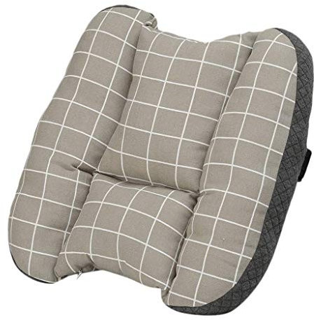 Tubayia Rückenkissen Lendenkissen Lordosekissen Lordosenstütze Kissen für Sofa, Büro, Auto (Kakhi)
