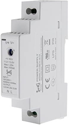 SeKi Hutschienen-Netzteil H-15-12 - 12V - 1,25A - 15W DIN Rail - DIN Schienen Netzteil