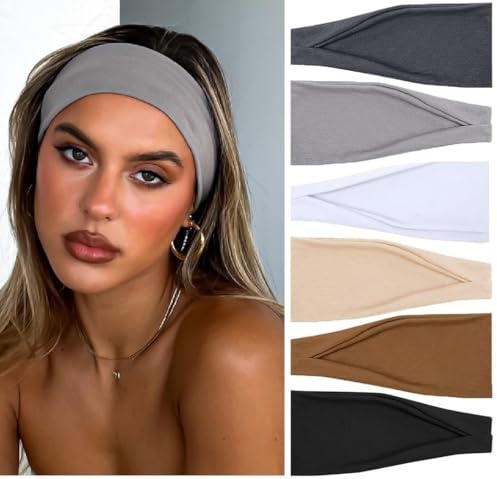 TERSE Headbands for Women Hair Bands for Women’s Hair Non Slip Women Thick Headband Stretchy Sweat Bands Headbands for Yoga Workout Every Day Basic Fashion Accessories