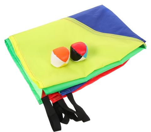 TOYANDONA 1satz Rainbow Fallschirm Spielzeug Für Mädchen Interaktive Sensory Integration Training Equipment Bunten Bällen Für Outdoor-Spiele Und