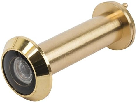 cyclingcolors Spioncino per porta, Ø 14 mm, fino a spessore porta 80 mm, ottone lucido