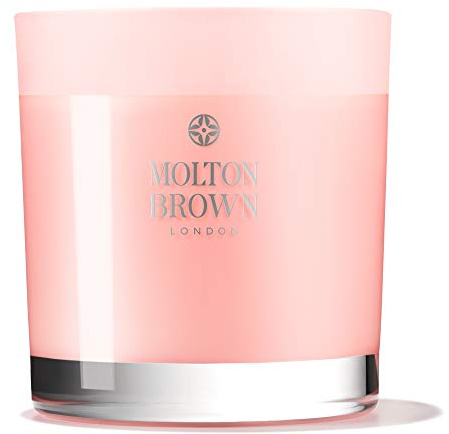 Molton Brown Delicious Rhubarb and Rose Three Wick Candle, 480 G