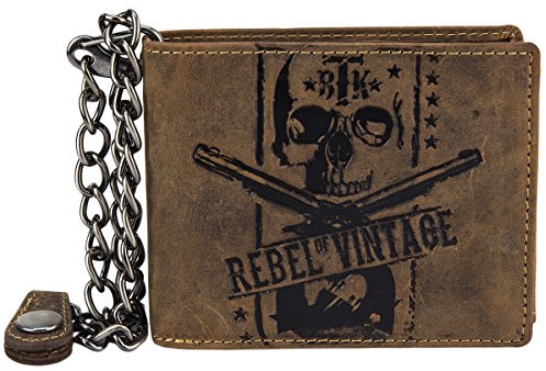 Greenburry Geldbörse Billy the Kid Leder Geldbörse Portemonnaie Braun 12x10x2 cm