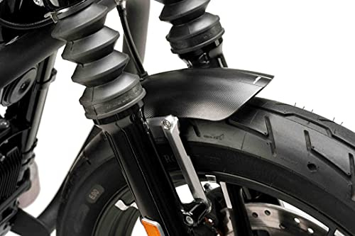 Puig 9992N Gefräster Vorderradkotflügel Aus Aluminium CNC-gefräst, Schwarz