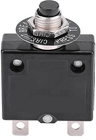 interruttore termico + Interruttore Termico, Interruttore automatico interruttore termico a ripristino manuale Protezione sovraccarico di corrente a pulsante(10A)