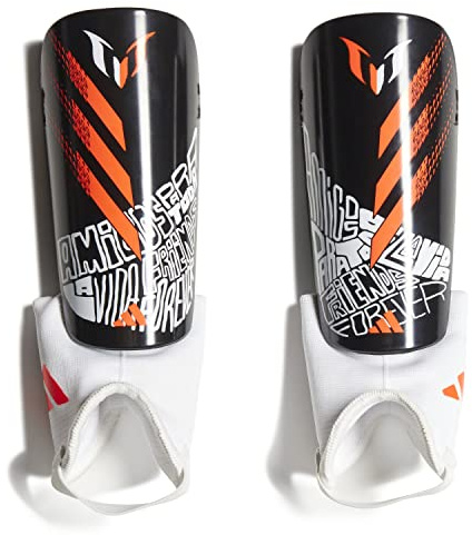 adidas Performance Messi Match Mi Historia Schienbeinschoner Kids gelbschwarz, L Kinder