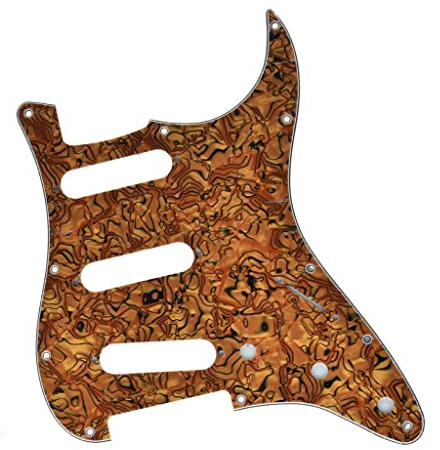 KAISH Pickguard ST/Strat Style Pickguard SSS Pickguard für USA/Mexico Stratocaster / Strat Tiger Stripe