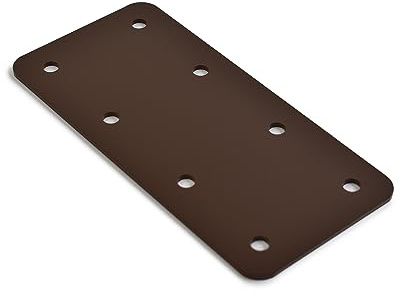 SleeperFit Small Extra Strong Straight Railway Sleepers Brackets, Garden Edging - Joining Plate for Connecting Planters, Raised Beds, Retaining Walls, Pathway and Driveway Edging