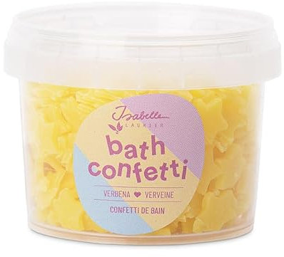 Isabelle Laurier - Coriandoli da bagno per bambini e adulti - Additivo da bagno con ingredienti naturali al 98% - Fragranza verbena