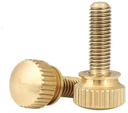 Handschraube 10PCS M4 M5 M6 Handfest Messing Rändelschrauben Computer Chass Bolt Rändelschraube Maschinenschrauben für Metallbearbeitung Knopfschraube
