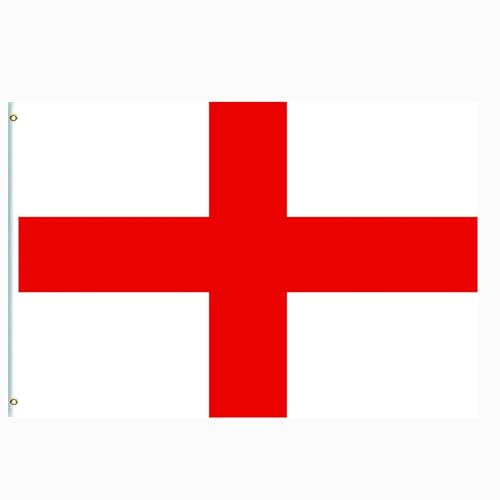 Bandera grande de Inglaterra de 5 x 3 pies, bandera de cruz de San Jorges para decoraciones de 2025, juegos de bandera nacional de San Jorges de Inglaterra 2025, eventos del día de Fútbol, celebración