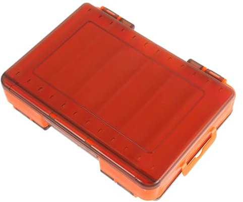 OSOLADY Köderbox Für Angeln Aufbewahrungsbox Für Angelköder Und Zubehör Tragbarer Organizer Mit Doppelseitigem Design Und Einstellbaren Fächern