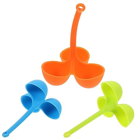 Cabilock 3piezas Soportes De Silicona Para Huevos Rejillas Para Escalfar Huevos Calentador De Poche Para Hornos y Microondas