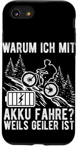 Hülle für iPhone SE (2020) / 7 / 8 WARUM ICH MIT AKKU FAHRE? WEILS GEILER IST
