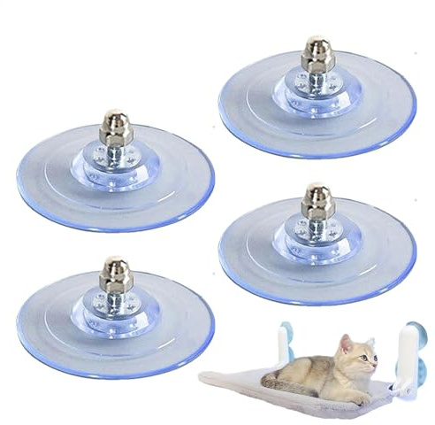 Kixolazr Cat Hammock Suction Cup - PVC Strong Adhesive Replacement Suction Cup,Cat Window Bed Seat With Screws Replacement Maximum Weight 20 Kg For Cat Hammocks