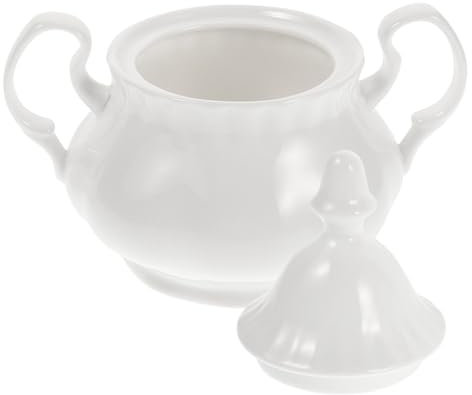 PRETYZOOM Juego De Azucareros y Cafetera Vintage Tarro Para Azúcar y Condimentos Cerámica Resistente