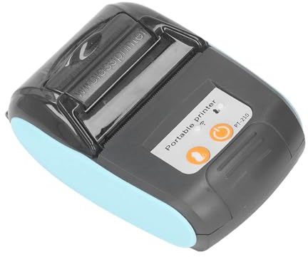 Walfront Quittungs -Thermaldrucker für Kleidungsbranchengeschäfte, Tragbarer Thermischer Drucker mit BT- und USB -Konnektivität, Unterstützt Android, IOS, IOS (Mit Fall)