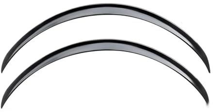 RLVYTA Paraspruzzi per Auto Pneumatico Accessori 2 Pezzi Universal Car Wheel Sopracciglia Archi Labbra 73cm Auto Laterale Parafango Estensione Protezione(2pcs Glossy Black)