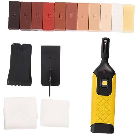 CIYODO Bodenreparatur Werkzeugset mit 16 Teilen für Bodenfugen Reparatur Kunststoff Material Festes Holzverbundboden Installation Geschenk zur Hauseinweihung