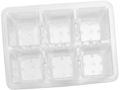 UPKOCH 1 Set Vassoio Semenzaio Trasparente Drenaggio per Giardinaggio E Coltivazione per Ufficio E Balcone 10 Pezzi