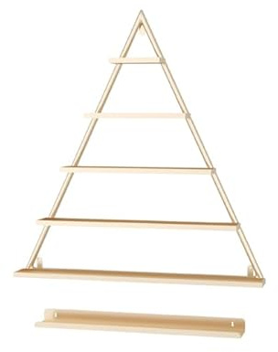 ZBJDX Organizador Triangular De Esmaltes De UñAs, Estante De Pared para Esmaltes De UñAs, Expositor Y Almacenamiento De Aceites Esenciales De Metal, para SalóN De UñAs En Casa,Oro