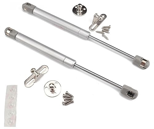 Amortiguadores Elevación Capó Delantero 2 Piezas Varilla Tracción Resorte Gas Para Gabinete Coche Remolque Camper Van Rv Camión Camper Van Capó Delantero Resorte Gas(2pcs-silver)