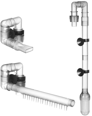 WEKAMOS Aquarium Filterrohr 12mm – Satz Ansaug und Auslassschlauch aus Robustem Kunststoff Kompatibel für Externe Filter Glatte Rohrbiegung für Gleichmäßigen Wasserfluss Einfach