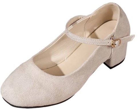 Chaussures traditionnelles pour femme - Élégantes et confortables - Pour la fête de la bière - Avec lanières - Talons hauts - Chaussures de mariage - Escarpins compensés festifs pour mariage, O beige