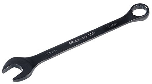 Sourcingmap – Llave métrica de 22 mm, 12 puntos, con combinación de extremo abierto, revestimiento electroforesis negro, Cr-V