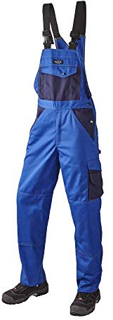 J.A.K. 920718092 Serie 9207 - Pantalones de peto (65% poliéster, 35% algodón, talla 36/32), color azul marino