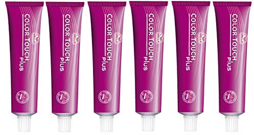 6er Wella Professionals Color Touch Plus 77/03 Mittelblond Intensiv Natur Gold 60 ml