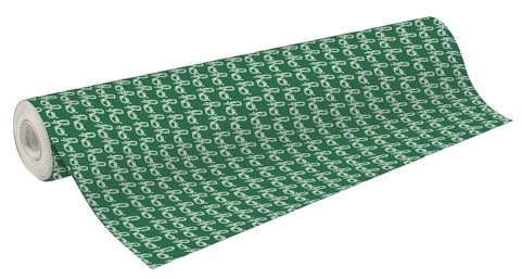 Clairefontaine 211944C - Rolle Geschenkpapier Alliance 60g, 50x0,70m, ideal für Geschenke, Hohoho Grün, 1 Rolle
