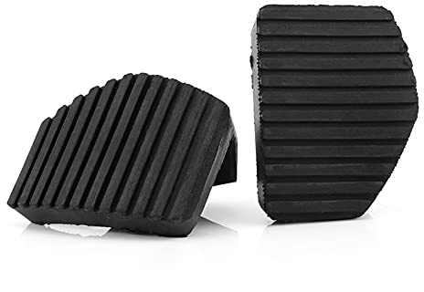 TKSE Gummi Bremspedal, 1 Paar Kupplung Bremspedal Gummiabdeckung für Peugeot/Citroen 1007 207 208 301 C3 C4 C5 C6 C8
