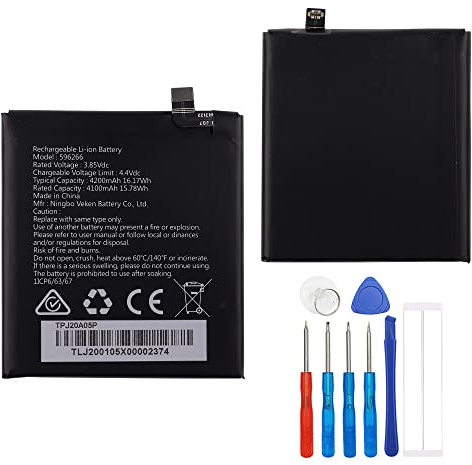 E-yiiviil Ersatzakku 596266 Kompatibel mit CAT S42 S32 Mobile Phone with Tools