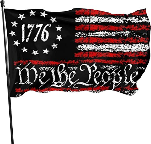 Nous Les Gens 1776 Vintage USA Flag - 3x5 Ft, Jardin Bannière À Domicile, Drapeaux De en Plein Air, Décoration De Maison Patriotique