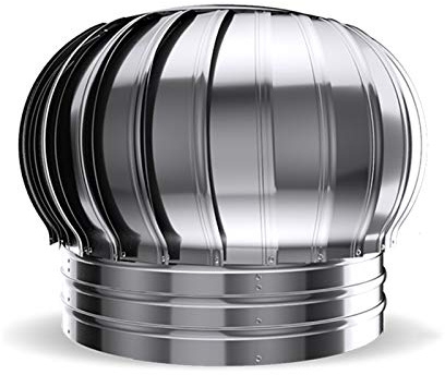 Steady Roof Hood Chimney Ventilator Thickened Stainless Steel Exhaust Hood Factory Chimney Rainproof Outlet (100mm)