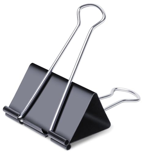 Ufmarine Jumbo Binder Clips 3 inch (6 Pcs), Extra Large Binder Clips Giant for Office Supplies