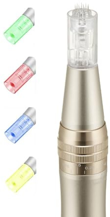 Beautifly Meso Intense Golden Microneedling Pen, Mesoterapia, Massaggiatore Viso, Anti rughe, Dermapen, Dermaroller, Massaggiatore, Anti Aging, Massaggio Viso