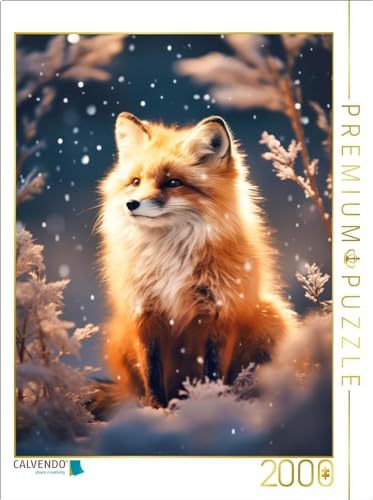 Puzzle · Fuchs im Schnee | Ein Motiv aus dem Kalender „Zauberhafte Füchse“ von Sabine Löwer · 2000 Teile · Lege-Größe 90 × 67 cm · CALVENDO Puzzle
