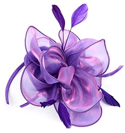 MAGICLULU Elegantes Stirnband Aus Organza Haarband für Damen Brautstirnband Haar-accessoire für Die Hochzeit