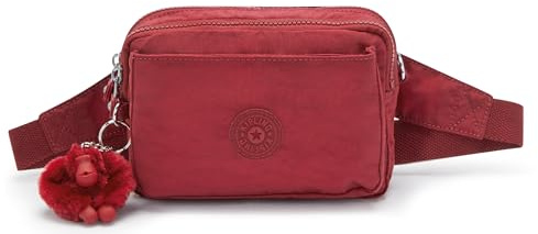 Kipling ABANU Multi, Small Crossbody Convertible to waistbag (with Removable Straps), 8 x 80 x 38 cm, Funky Red (RED)