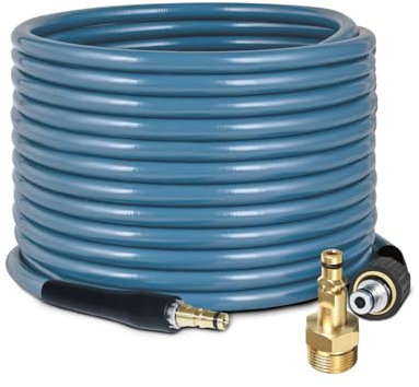 OHAYORI 6M Pressure Washer Hose for Karcher K Series K2 K3 K4 K5 K6 K7, 3600PSI Super Flexible Replacement Hose with M22 14mm Thread to Quick Connect Adapter, Jet Washer Attachment for Car Cleaning