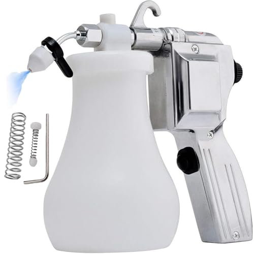 Pistola de limpieza de manchas de textiles eléctrica de 40 W, pistola pulverizadora de limpieza de textiles con capacidad de 1,2 L, función de ajuste de presión y mango ergonómico, pistola desmanchad